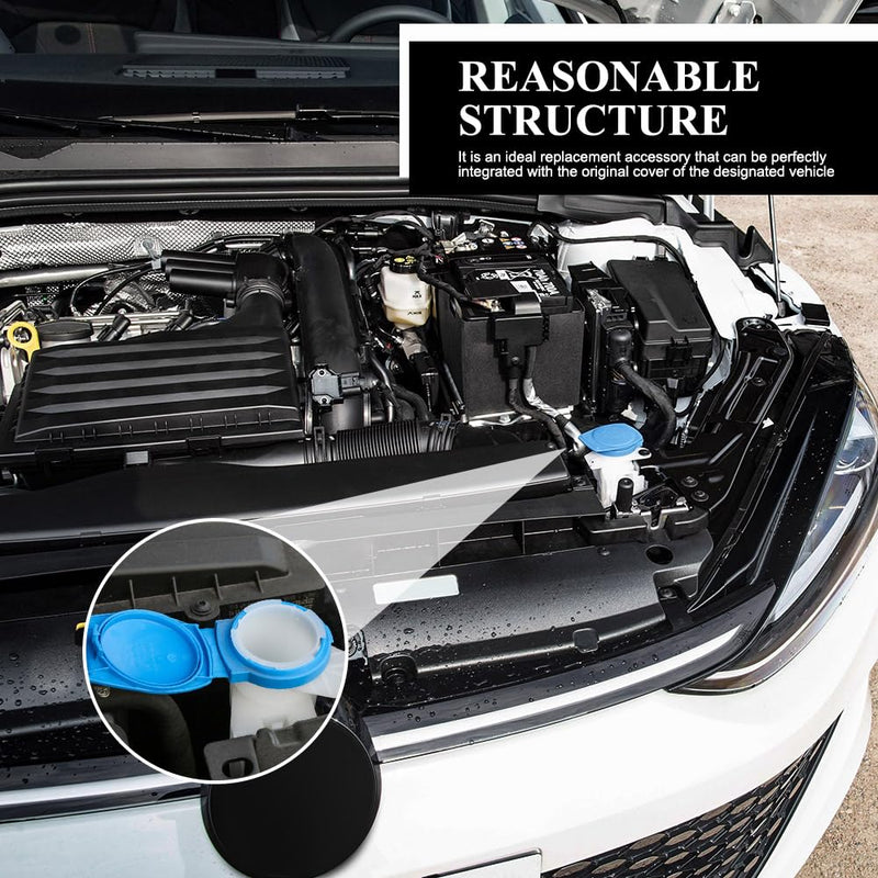 Windshield Wiper Washer Fluid Reservoir Tank Bottle Cap Cover, 3Q0955455 Washer Fluid Cap, Car Accessories Windshield Washer Reservoir Cap Compatible with Porsche Cayenne 2003-2018 (1PCS) 1PCS