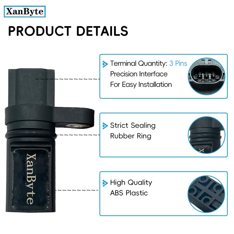 Camshaft Crankshaft Position Sensor Compatible with Nissan & Infiniti Vehicles - 3.5L V6 - Altima, Maxima, 350Z, Murano, Quest, FX35, G35, M35 Set of 3