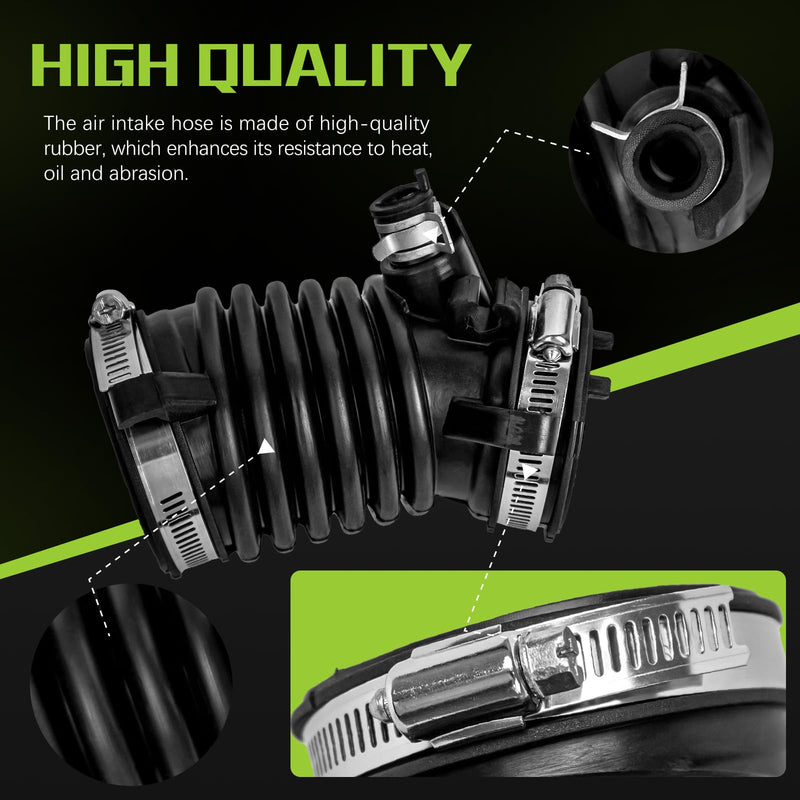 Engine Air Intake Hose Tube With Clamps Compatible With 2012-2015 Honda Civic 1.8L 2013-2015 Acura ILX 2.0L 2.4L Replaces Part #17225-R1A-A01 17225-R1A-A01