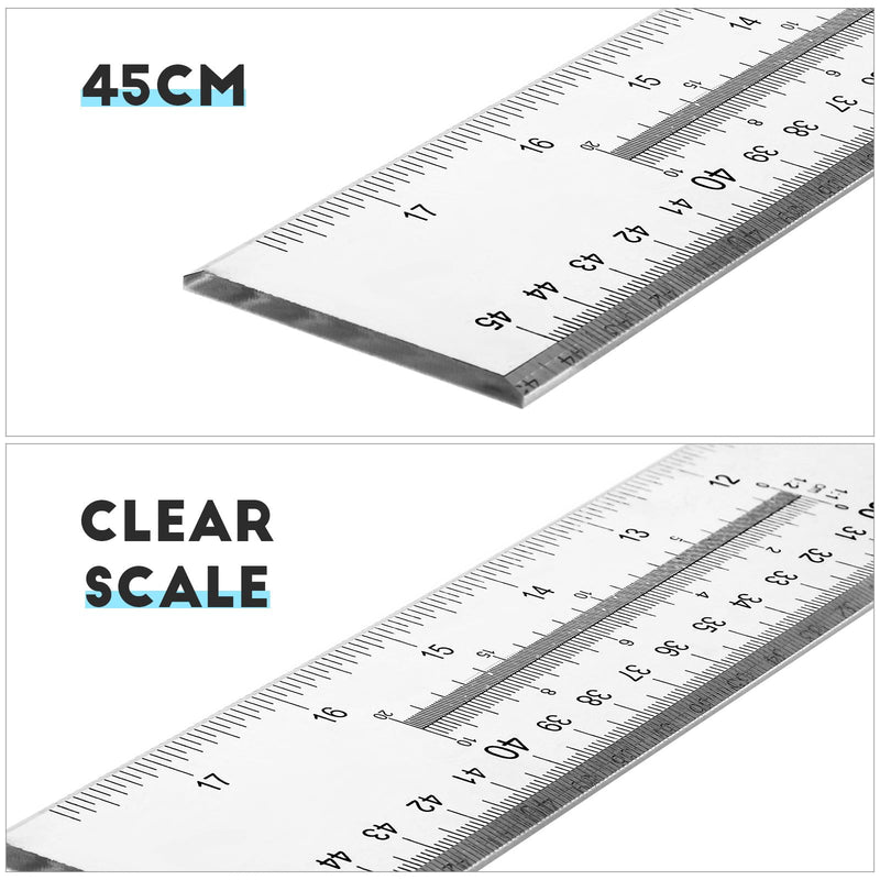 Totority 20.47 Inch T Square Ruler T Marking Ruler for Drafting Woodworking Engineering and Architecture Lightweight Acrylic Measuring Tool for Precision Layout and Carpentry