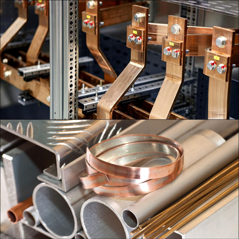 MECCANIXITY 2Pcs 15.8" x 1.2" Copper Flat Bar,1/8" Thickness Copper Bar Stock for Grounding Systems Architectural Projects 15.8" x 1.2" x 1/8" 2