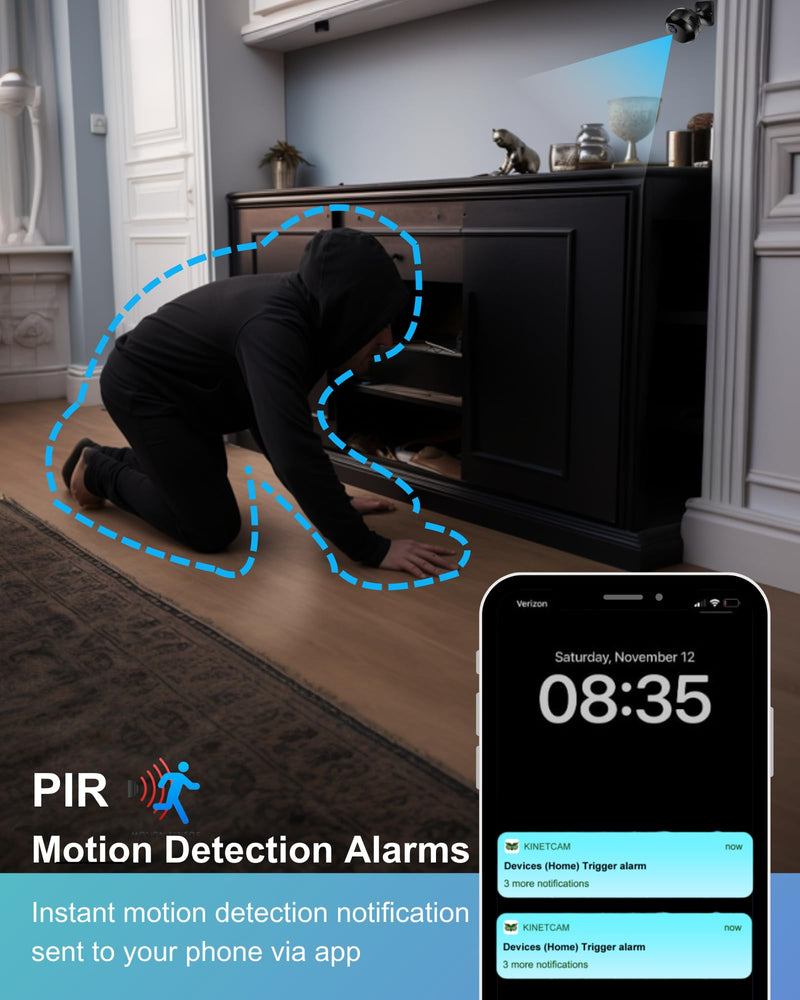 Mini Camera Wireless 1080P Wi-Fi Hidden Camera for Indoor Security Pet Monitoring, Motion Detection & Night Vision Nanny Cam Pet Cameras 1080P HD