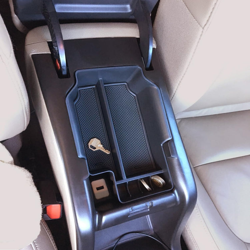 JDMCAR Compatible with Center Console Tray Chevy Colorado/GMC Canyon Accessories 2015-2020 2021 2022 Black Trim
