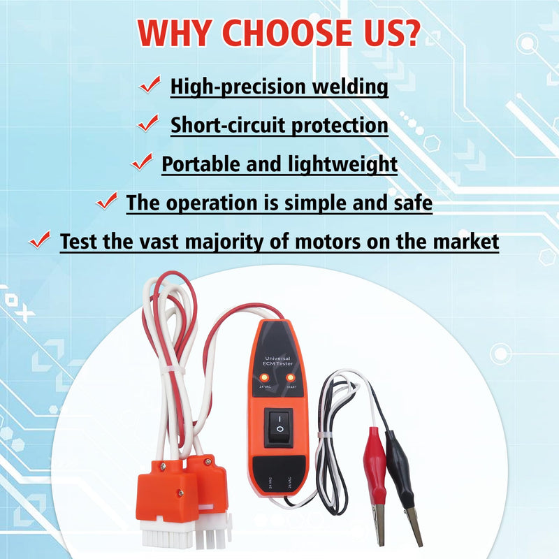 ECM Tester: ECMPRO, ECM Motor Tester Ideal for Diverse Electronically Commutated Motors with Robust Features