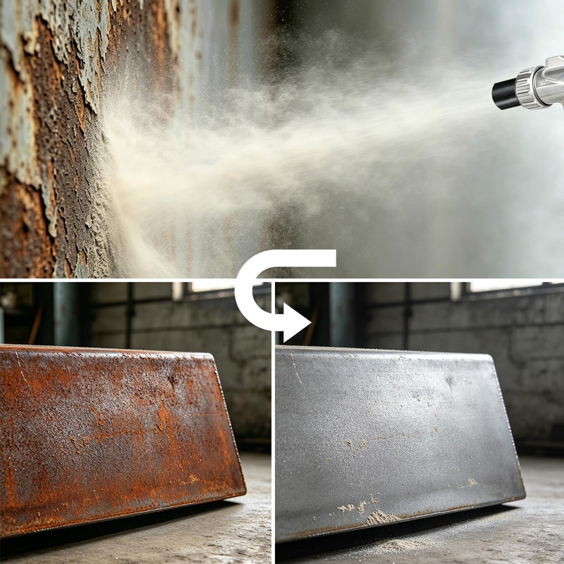Sand Blasting Gun Kit Sandblaster Gun with Long Nozzle and Hose Rust Remove Abrasive Sand Blasting for Sandblasting Cabinets Long Nozzle Kit