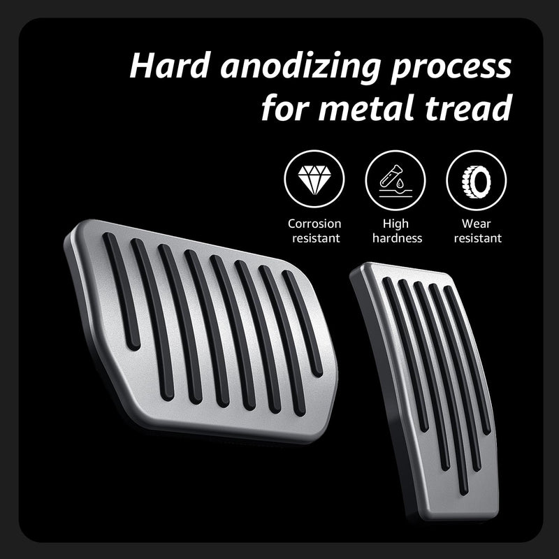 Topfit for Tesla Model Y Model 3 Performance Pedal Pads Cover Foot Aluminum Non-Slip Pedals Accessories 2017-2025 Upgrades