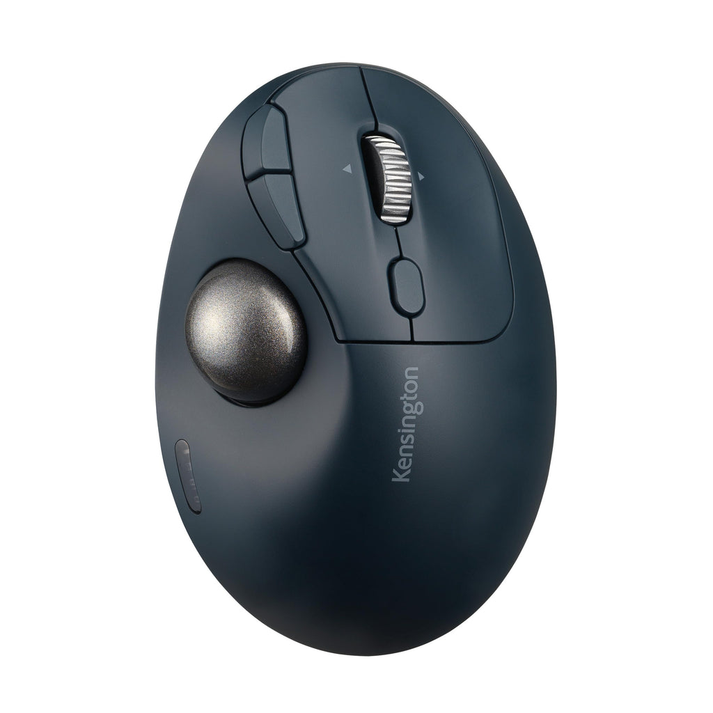 Kensington TB550 Wireless Trackball Mouse, Thumb Operated, Rechargeable, Ergonomic Design (K72196WW), Black Thumb-Operated