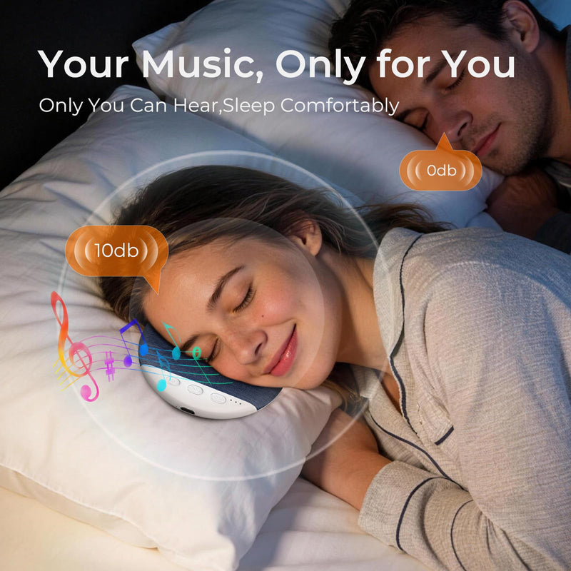 2026 Pillow Speaker,Bluetooth Pillow Speakers for Sleeping | Ultra-Thin Under Pillow Speakers with White Noise,Flat Under Pillow Speaker for Side Sleeper,Wireless Sleep Aid for Adult Blue