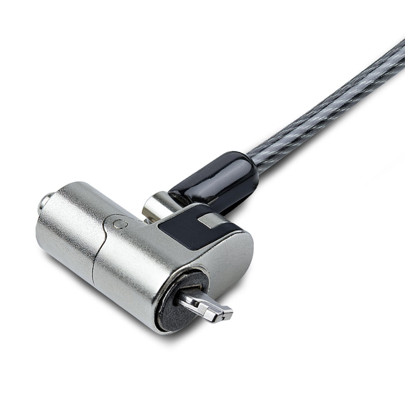 StarTech Nano Laptop Cable Lock, 6.6ft, TAA, Anti-Theft Keyed Lock (2m) | For EliteBook/2-1 Laptops, Steel Cable Lock For Laptop, Security Cable Locks Nano Slot Notebooks Unique Keyed