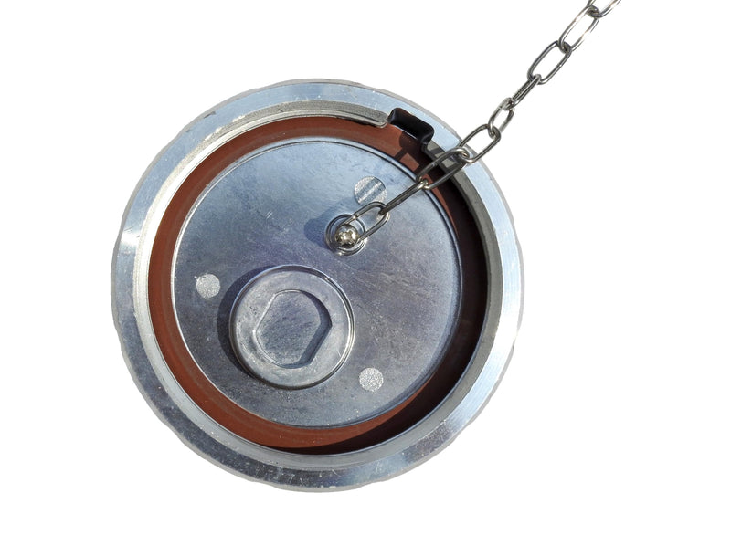 3 1/2” Nominal 5.5 TPI Non-Locking Aluminum Diesel Fuel Cap For Kenworth Trucks