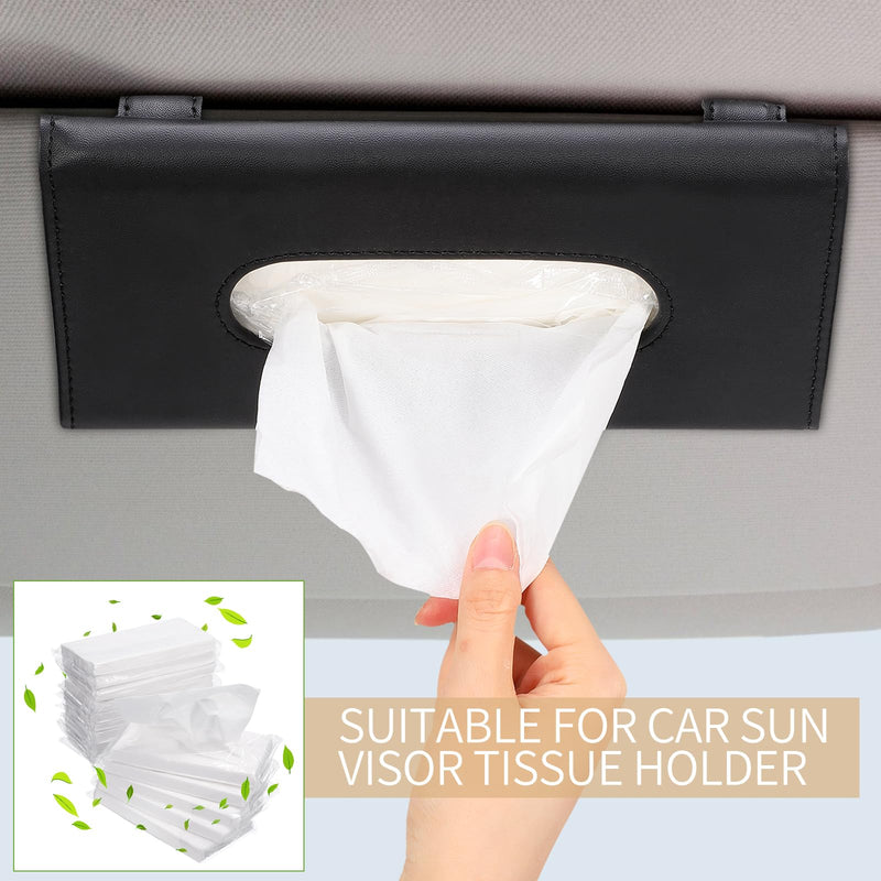 Mudder 8 Pieces Car Tissue Refills, Car Napkin Holder Refill Facial Auto Visor Travel Tissues, 3-ply 30 Sheets/pack, Soft and Smooth