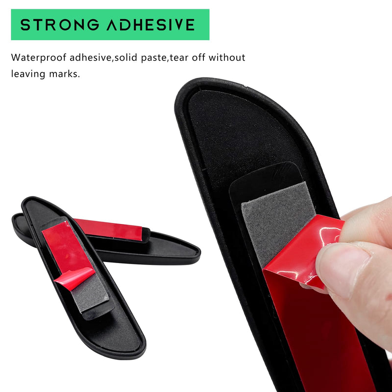 2PCS Blind Spot Car Mirror, Rectangular HD Glass Wide Angle Rearview Mirror with Adjustable Stick, Long Framed ABS Housing Convex Side Rear View Mirror for Car SUV Truck