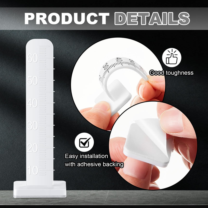CroBlissful 100 Pcs Self Leveling Pins 2.36 Inches (60 Mm) Level Stick Pegs for Tile Stone Ceramic and Floor Concrete Tools