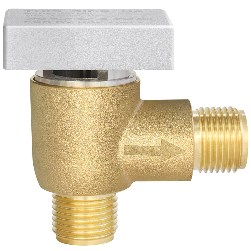 RV Vacuum Breaker Check Valve,Camper RV Black Tank Flush Check Valve,Replace Leak Camper Vacuum Breaker on Black Tank System Loud Noise & Wet Floor,Backflow Preventer Improve Freshwater 571-VAC-CHK-A Brass