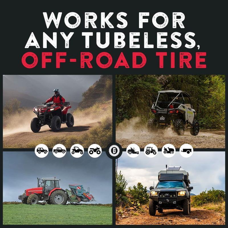 GlueTread Sidewall Tire Repair Kit - Off-Road Tire Patch Kit for ATV and UTV Tires - Large Rubber Patch & Adhesive Glue - Heavy Duty - For Sidewall Damage Repair