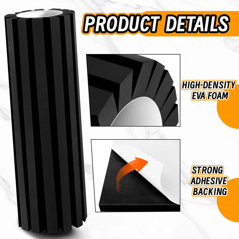 4 Pack Garage Wall Protector, Black Foam Garage Bumpers for Parking Car, Wall Column Corner Guard Garage Wall Bumper, Garage Pole Protector Padding for Parking Lot (Black)