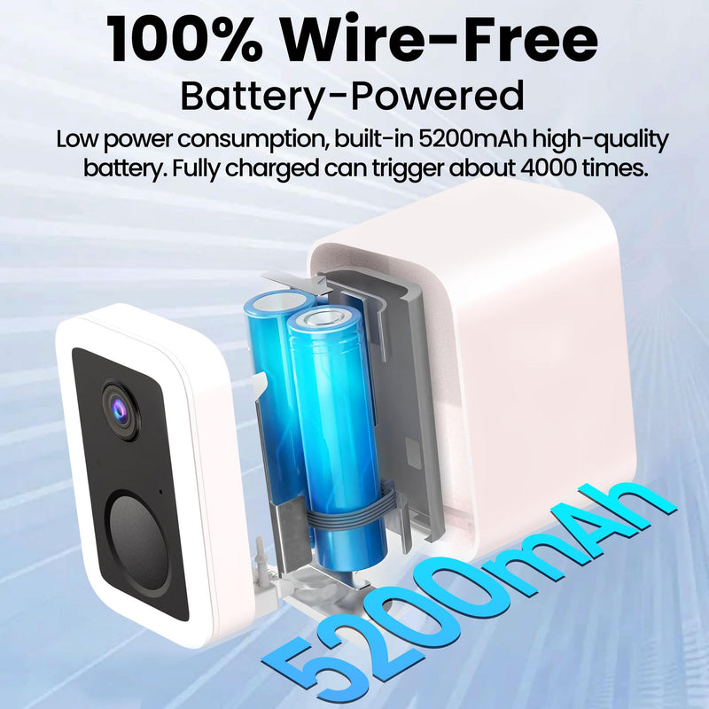 2K Security Cameras Wireless Outdoor, Free Cloud Storage, Integrated Spotlight & Siren, AI Motion Detection, 2-Way Audio, 1-6 Months Battery Life, Cameras for Home Security Support 5GHz WiFi, IP66 1 Pack
