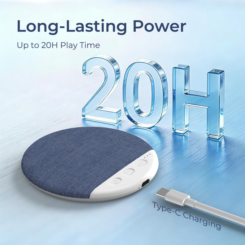 2026 Pillow Speaker,Bluetooth Pillow Speakers for Sleeping | Ultra-Thin Under Pillow Speakers with White Noise,Flat Under Pillow Speaker for Side Sleeper,Wireless Sleep Aid for Adult Blue
