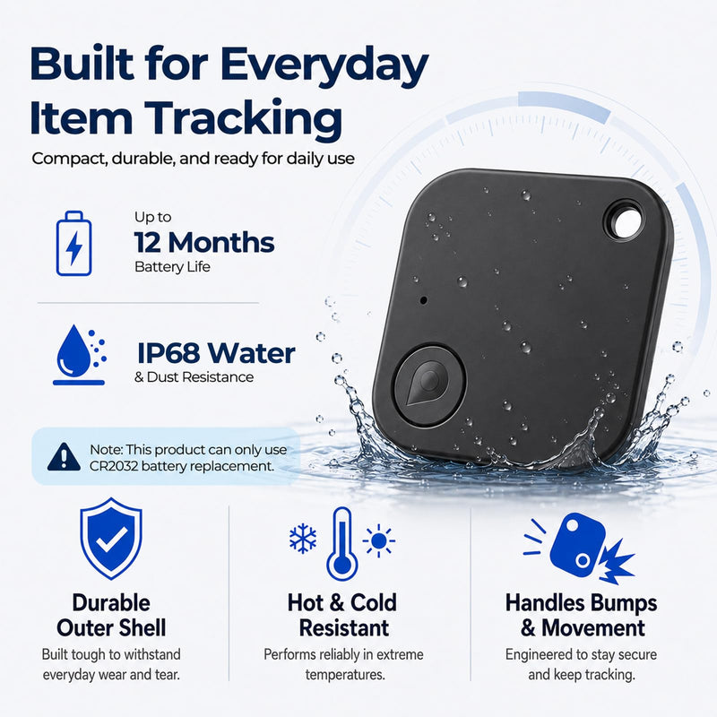 Mini Portable GPS Tracker for Vehicles, Undetectable GPS Car Tracker, No Monthly Fee/No SIM Card, Tracker Device for Kids, Dogs, Cars, Elderly, Compatible with iOS & Android (1) 1