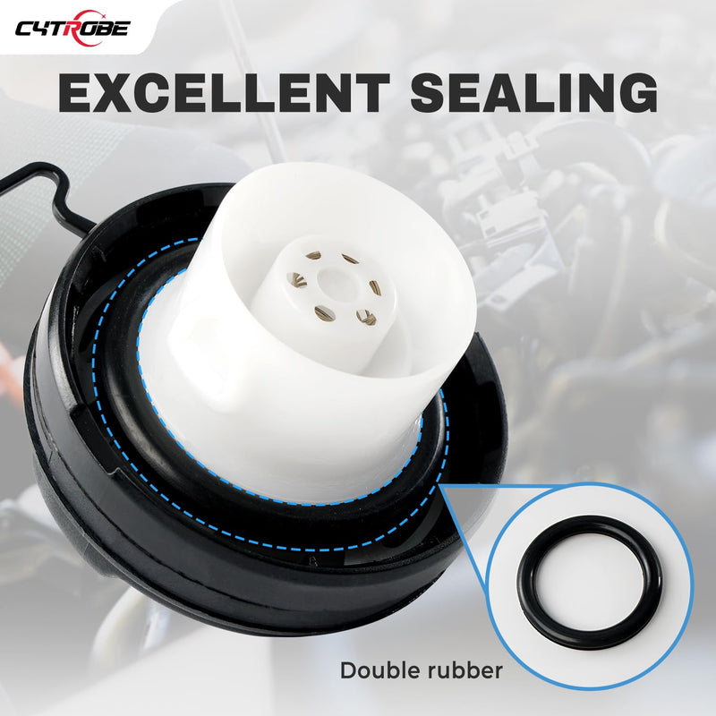Gas Cap Fuel Cap Compatible with 2002-2009 Toyota Corolla Camry Sienna Solara 4Runner Avalon Tacoma Matrix Highlander Sequoia Tundra Lexus ES300 330 GS300 GS430 GX470 Scion tC Replace 77300-33070