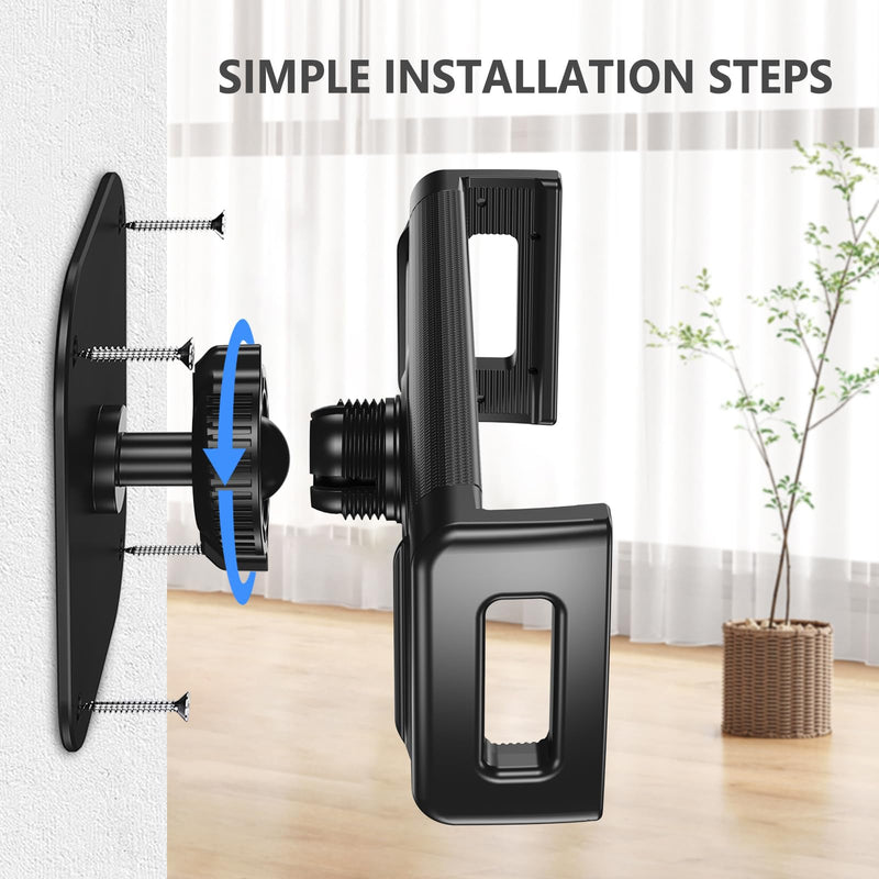 Tablet Wall Mount, Aluminum iPad Wall Mount Holder, 360° Rotation Adjustable Wall Mount Compatible with iPad Pro/Mini, Galaxy Tab, Surface Pro, Kindle, All 4.7-12.9" Tablets and Phones