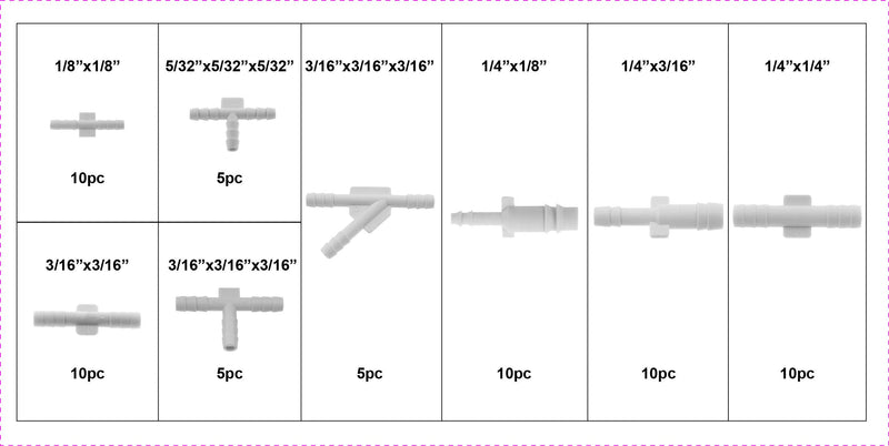 Swordfish 61120 - Vacuum Connector Assortment, 65 pieces