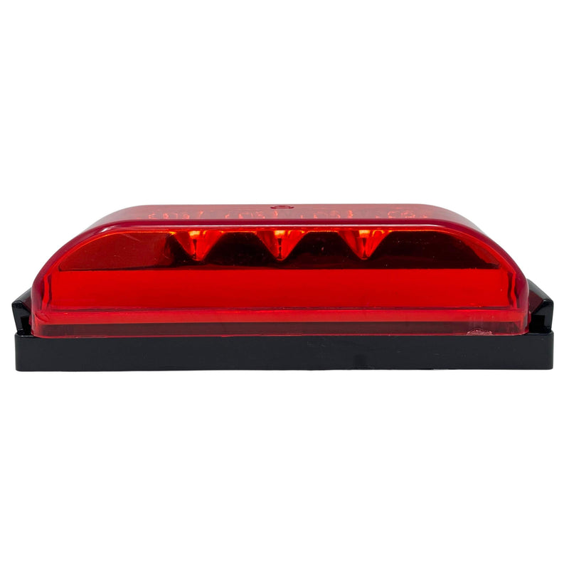  [AUSTRALIA] - [4"x1" Red Thin line Trailer Led Side Marker and Clearance Lights 4 LED with Reflectors Submersible Sealed 12V Surface Mount for Truck Trailer Boats, Rectangular (10x Red) 10x Red