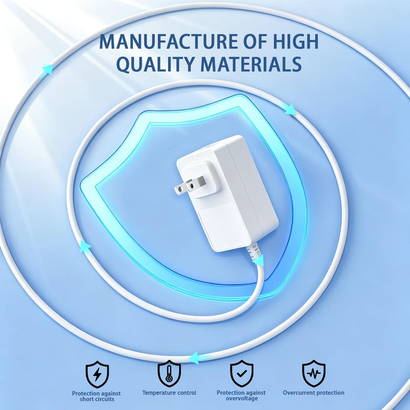 10ft Charger Compatible with Google Nest Hub Smart Speaker/Nest Audio | Power Cord for Google Nest Audio and Google Nest Hub Smart Speaker Wall Charger Power Supply