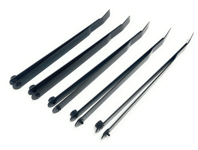 Metal Magery 5 Piece 6" Hole Finder Tools Sheet Metal Strap Duplicator Kit Includes #40, #30, #21, #10, & 1/4"