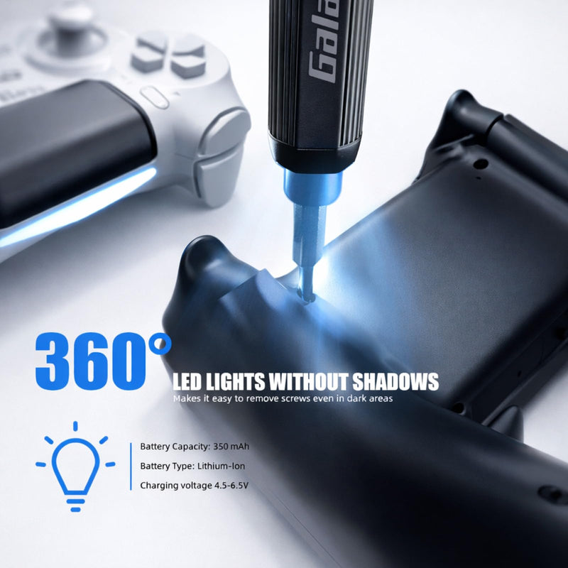 Electric Precision Screwdriver Set, 68 in 1 Cordless Mini Repair Tool Kit with Magnetic S2 Steel Bits, 200 RPM Motor, LED Light, USB-C Rechargeable for Phone, Laptop, Electronics (68IN1) 68IN1