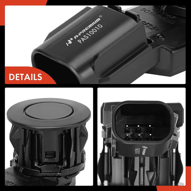  [AUSTRALIA] - A-Premium 4-PC Reverse Backup Parking Assist Sensor Compatible with Select Toyota Models - RAV4 2014-2018, Tacoma 2015-2022, Tundra 2014-2021, Replace# 89341-0C010, 89341-0C020 4-PC Set
