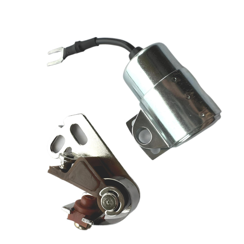 160-1154 312-0069 Generator Ignition Point and Condenser Kit, Point and Condenser Set for Onan Generator Replaces OEM 160-1154 Point, 312-0069 Condenser; Generator Replacement Parts