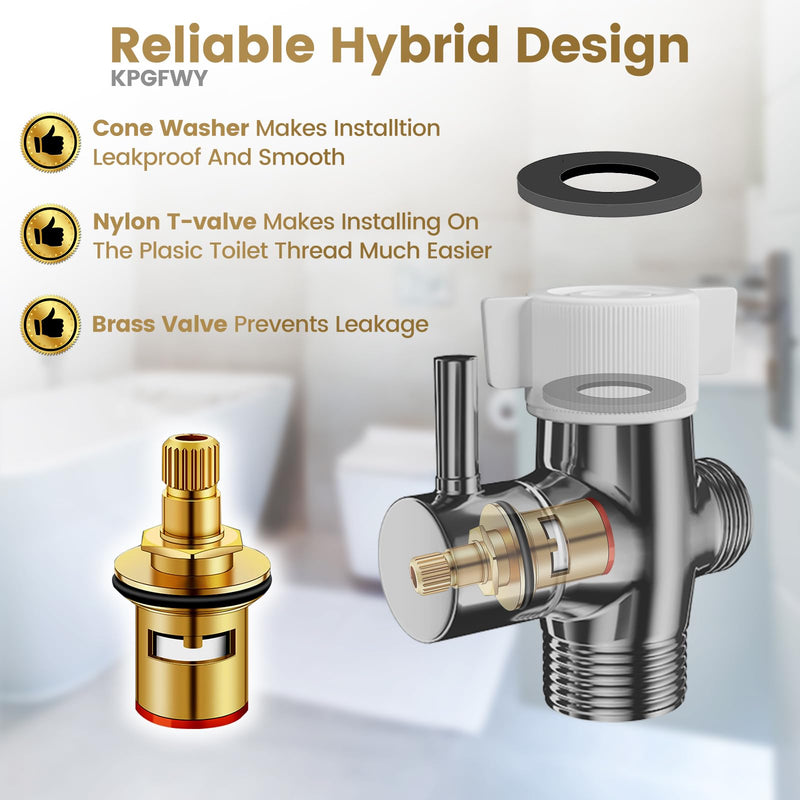 Handheld Bidet Sprayer for Toilet - Adjustable Pressure Stainless Steel Jet Sprayer for Cloth Diaper Cleaning, Feminine Wash & Baby Care, Muslim Shower Hose Kit KPGFWY (Gunmetal Gray) Gunmetal Gray