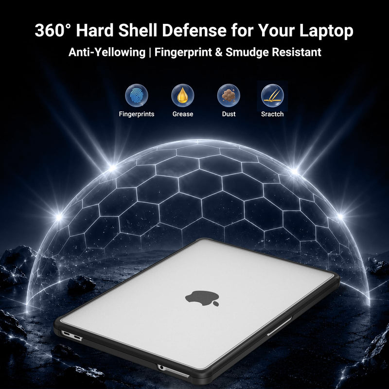 MOSISO Compatible with MacBook Neo Case 13 inch 2026 A3404 A18 Pro Chip | Reinforced Anti-Crack Matte Finish Seamlessly Closes Scratch & Fingerprint Protective Hard Shell with TPU Bumper, Black