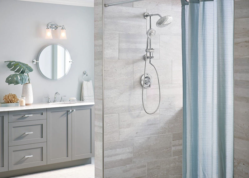 Moen Chrome Replacement 4-Function Eco-Performance Handheld Showerhead, 164927