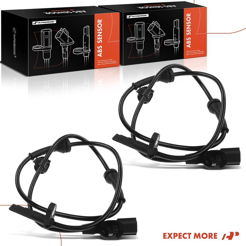 A-Premium Front ABS Wheel Speed Sensor Compatible with Nissan Versa 2012-2019 Sedan, Versa Note 2014-2019 Hatchback, L4 1.6L - Front Driver & Passenger Side, Replace# 47910-1HA0A, 0265008311 Pack of 2