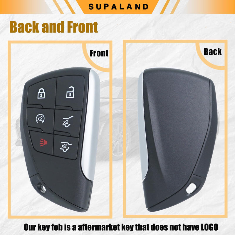 SUPALAND Smart Key Fob Keyless Entry Fits for Chevy Chevrolet Suburban Tahoe GMC Yukon 2021 2022 2023 2024 2025 Remote Control Replacement YG0G21TB2 6 Button