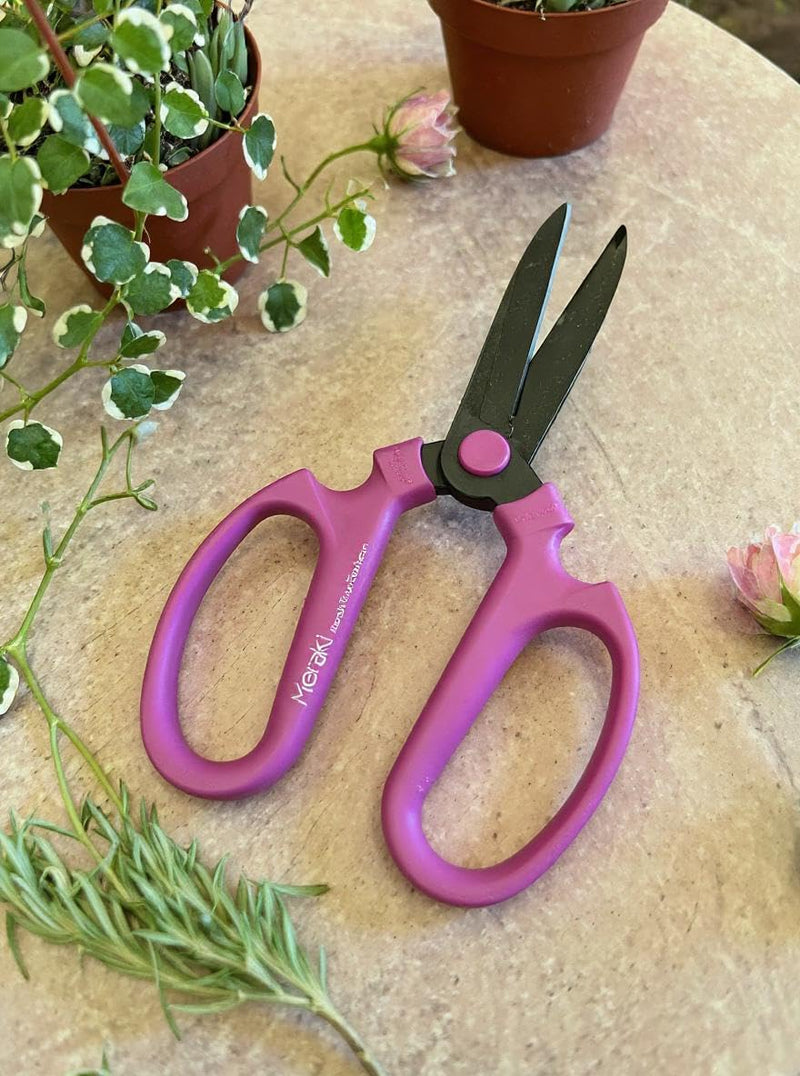 Garden Pruning Scissors Carbon Steel Blades 7.6 Inch Bougainvillea - Hot Pink 7.6 inch Hot Pink