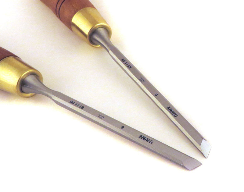 Right & Left 6 mm 1/4" Skew Paring Chisels 811106/811156