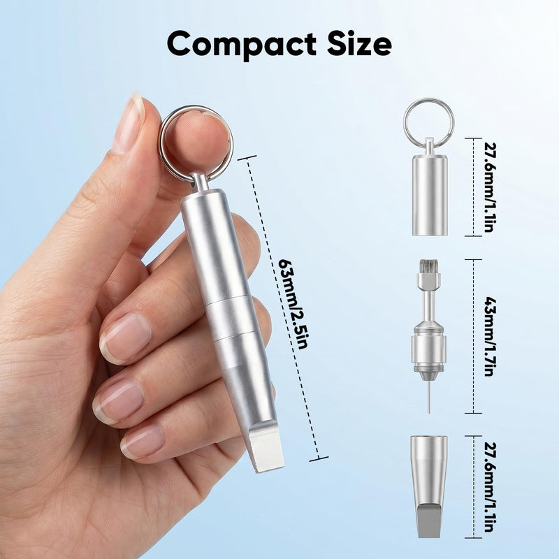 Multi-Function SIM Card Eject Pin with Cleaning Brush | Portable Phone SIM Tray Opener, Dust Cleaner，Parcel Opener Tool, Universal for Smartphones / Pad and Tablet