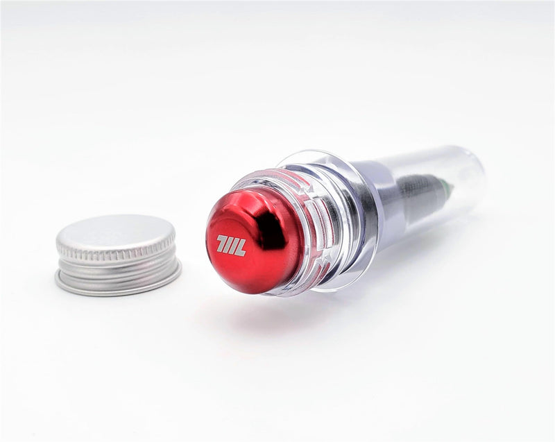 711L Lollipop Bit Driver - Pocket EDC Screwdriver with Retractable Lever for Extra Torque - Interchangeable 1/4" Hex Bit Driver (Aluminum Black) Aluminum Black Red