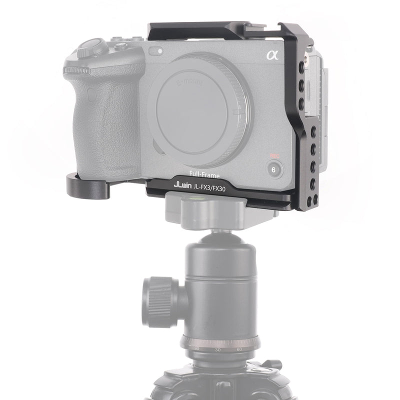 FX30 Camera Cage with NATO Rail Top Plate for Sony FX3 FX30 ILME-FX30 Camera Accessories 1/4" 3/8" Hole Arca Swiss Cage+Top Plate