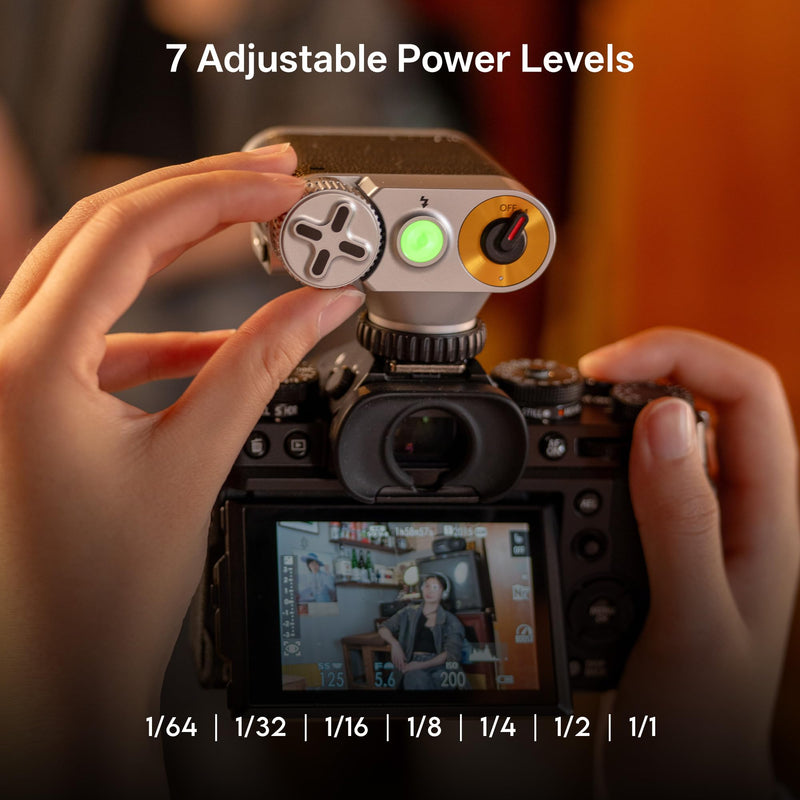 VILTROX 24W/s Retro Flash for Camera, 0.1-1.5s Recycle Small Camera Flash, 800mAh On Camera Mini Flash GN12 with 7 Levels, S1/S2 Optical Control for Sony Fujifilm Canon Nikon Olympus (Z1+)