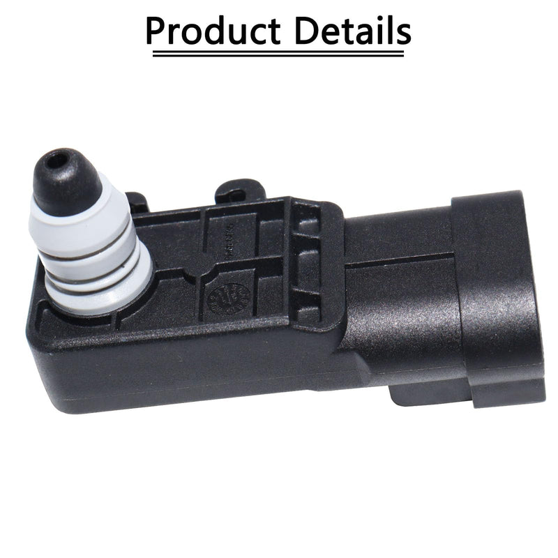 Fuel Tank Pressure Sensor 13502903 AS500 Compatible with Buick Chevrolet Impala Silverado Equinox Cobalt Cadillac GMC Sierra Yukon Hummer Pontiac G6 Saturn Saab 0261230162 5S13821 SU15227
