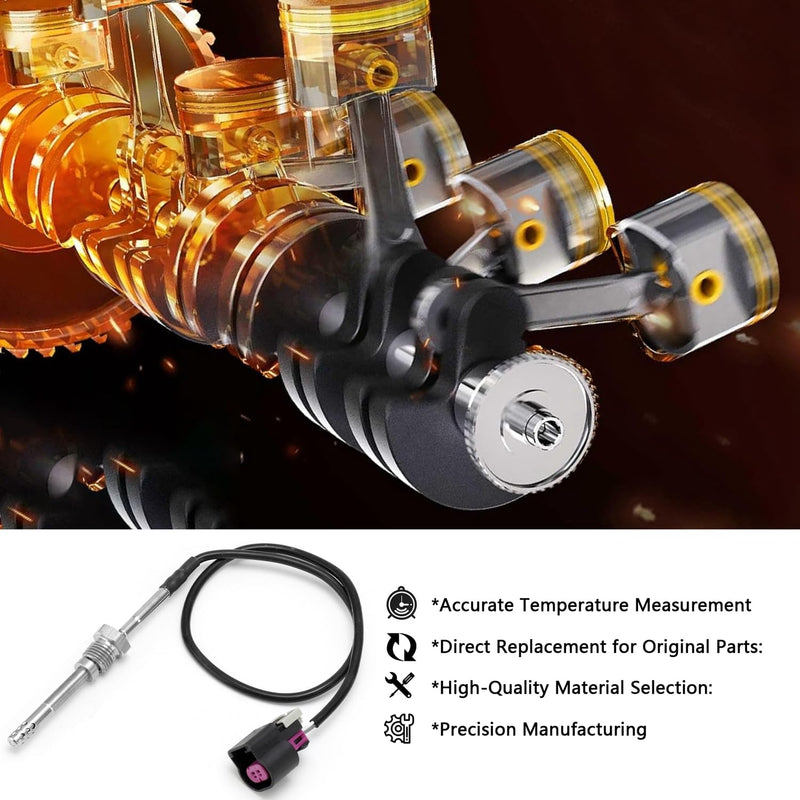 12643246 Exhaust Gas Temperature Sensor EGT Compatible with 2011-2016 Chevy Silverado Sierra 2500 HD 3500 Duramax 6.6L For # 213-4778 213-4759