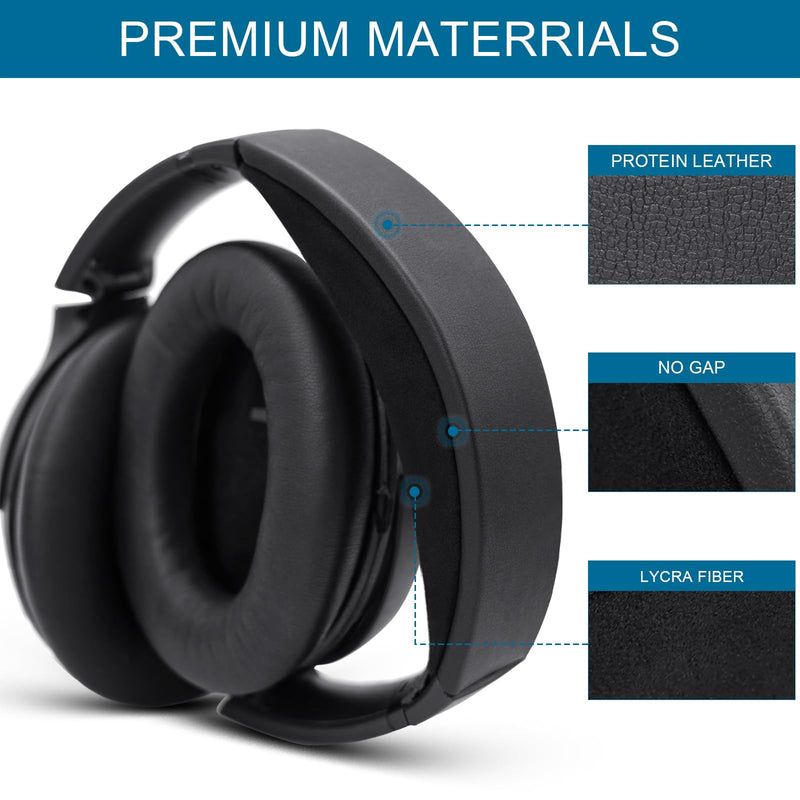 GEVO Headband Pad Kit Replacement for Bose QC35 & QuietComfort 35 II (QC35 ii) QC45 QuietComfort 45 Headphones, Easy to Install DIY Headphones Headband Repair Tools (Black) Black