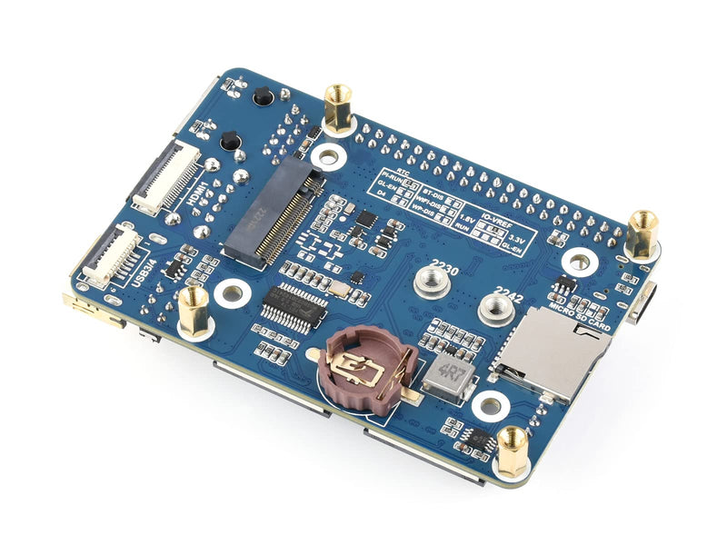 Waveshare Mini Base Board Designed for Raspberry Pi Compute Module 4 Powerful Functions in A Small Sized Body Suitable for Evaluating The Raspberry Pi CM4 Or Being Integrated Into End Products