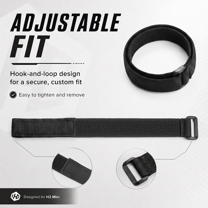 HIFI WALKER H2 Mini MP3 Player Armband, 40cm & 50cm, 2 Pack | Hands-free carrying, secure fit, lightweight wear, easy adjustment, for sports and daily use