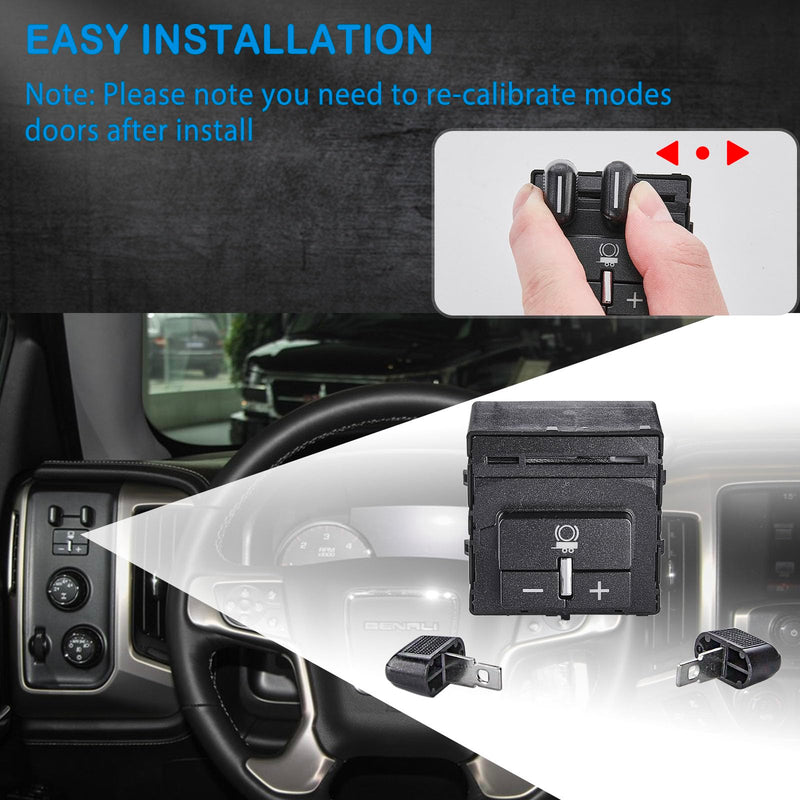 Trailer Brake Control Switch Compatible with GMC and Chevy Vehicles 2014-2020 Colorado, Silverado 1500, Suburban, Canyon, Tahoe, Sierra 2500, Yukon OE# 84108373, 23145874