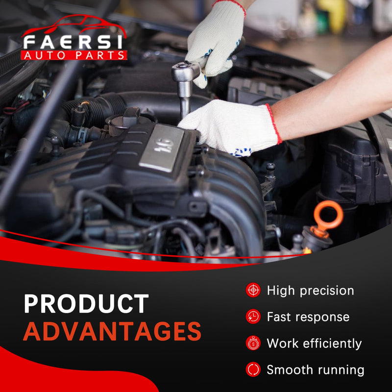 FAERSI Mass Air Flow Sensor Meter MAF Compatible with Honda Accord 2004-2007 2.4L L4, 2005-2007 3.0L V6 Electric/Gas, 2008-2012 3.5L V6 Replace#MAF0033, ‎37980-RAD-L11, 37980-RNA-A01